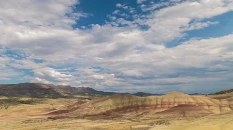 Painted Hills Cloudy 663 Stock Footage 41237332