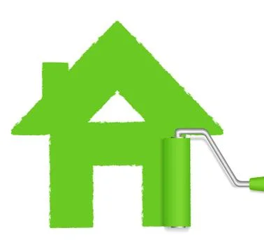 Painted House Stock Illustration