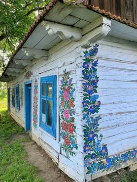 Painted house Stock Photos