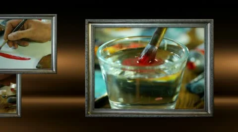 Painted Love Animation 库存影片 8921669