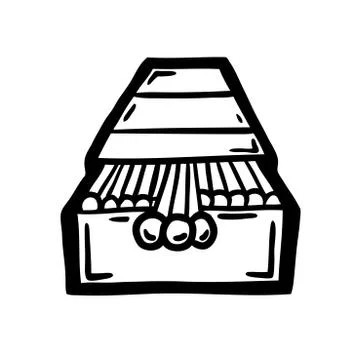 Painted matches Stock Illustration