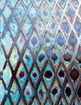 Painted metal surface Foto stock