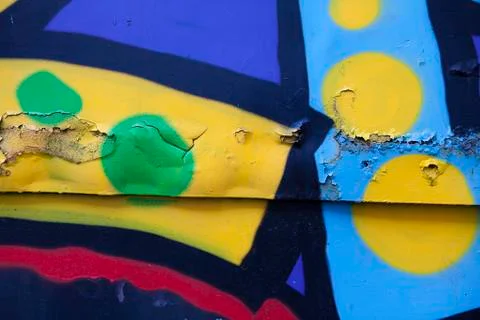 Painted metal surface Stock Photos