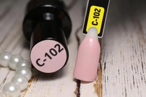 Painted nail tips in different colors. Manicure Stock Photos