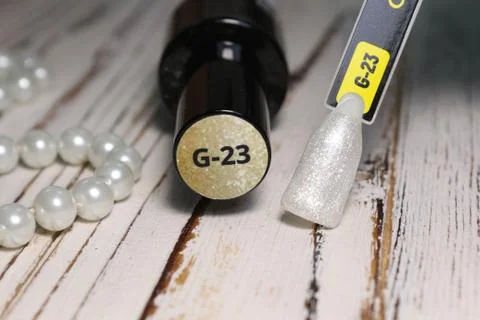 Painted nail tips in different colors. Manicure Stock Photos