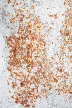 Painted old metal surface with rust appearing. The texture of painted metal. Foto stock