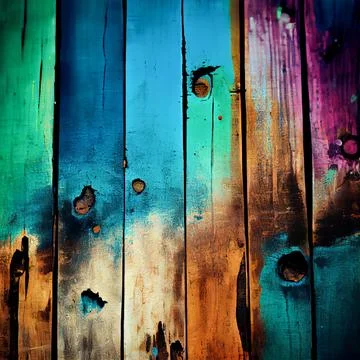 Painted old wood surface abstract background. イラスト素材