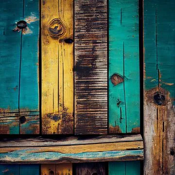 Painted old wood surface abstract background. イラスト素材