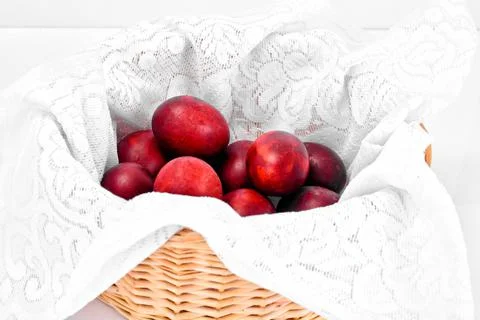 Painted in Onion Skins Eggs for Easter Stock Photos