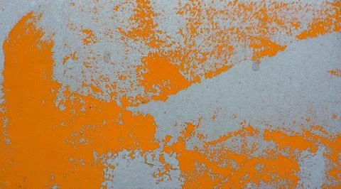 Painted orange wall Stock Photos