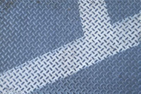 Painted patterns steel cover Stock Photos