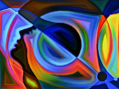 Painted Perception Illustrazione stock