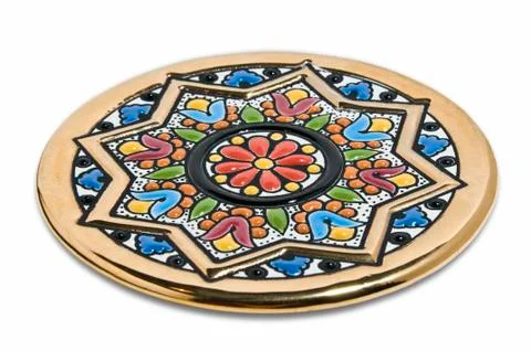 Painted plate Stock Photos
