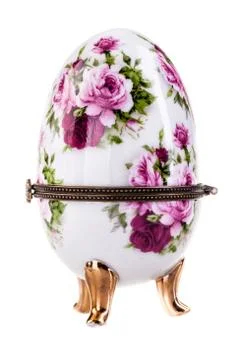 Painted Porcelain egg Stock Photos