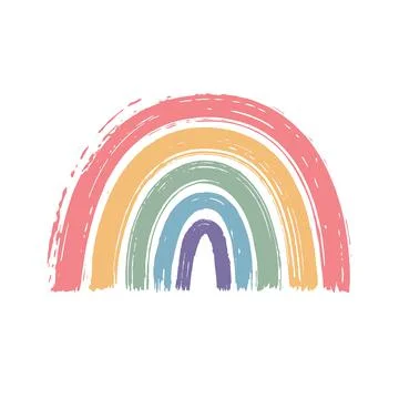 Painted rainbow Stock Illustration