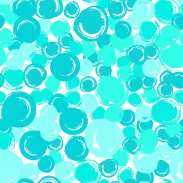 Painted Round Brush Strokes Pattern Stock Illustration