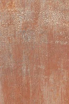 Painted rusty metal surface for background. Red painted metal with rust. Foto stock