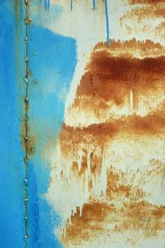 Painted rusty metal surface Stock Photos
