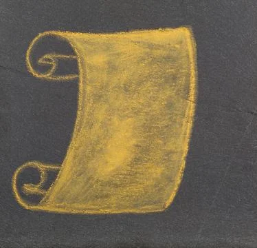 Painted scroll Stock Photos