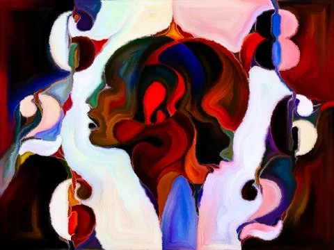 Painted Shape Division イラスト素材