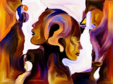 Painted Shape Division イラスト素材