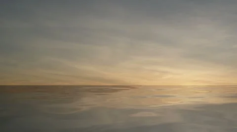 Painted Sky Ocean Surise Reflections Stock-Footage 1002263