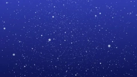 Painted snowflakes fall on a gradient blue background. Winter background Stock Footage 256242399