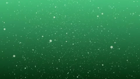 Painted snowflakes fall on a green background. Animated background for the Stock Footage 252721843