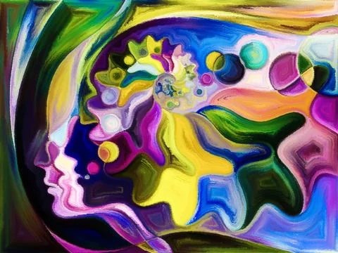 Painted Space Division 스톡 일러스트