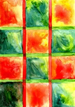 Painted Squares Art Illustrazione stock