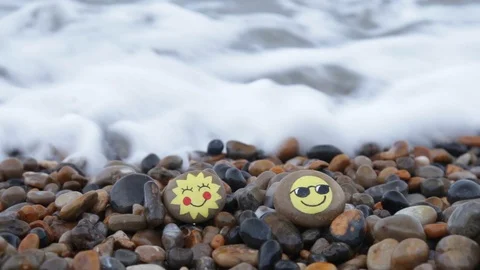 Painted stones Stock Footage 120912900