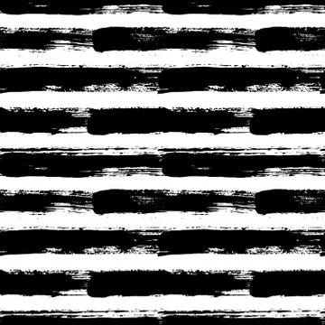 Painted Striped Pattern Grunge Brush Strokes Stock Illustration