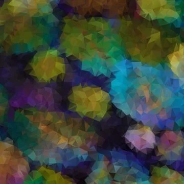 Painted style composition with angular shapes Stock Illustration