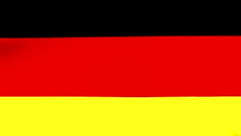 A painted style flag of germany with horizontal black red and yellow stripe.. Stock Footage 346545748