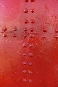 Painted Surface with Bolts Stock Photos