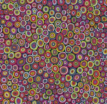 Painted texture as many circles Stock Illustration