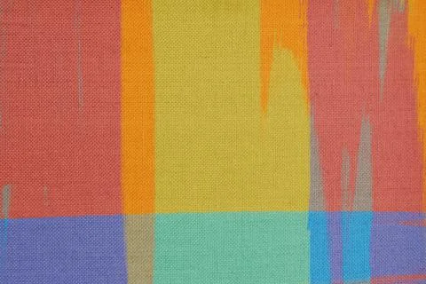 Painted texture. Multicolor brush strokes. Canvas. Stock Illustration