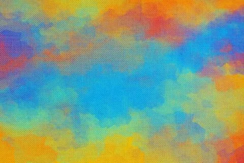 Painted texture. Multicolor brush strokes. Canvas. Stock Illustration