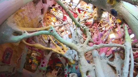 Painted tree 3 Stock Footage 79018005