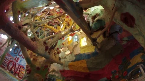 Painted tree 4 Stock Footage 79018006