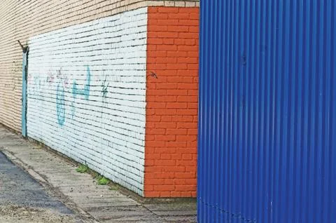 Painted wall Stock Photos