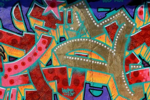 Painted wall Stock Photos