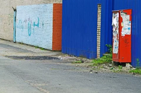 Painted wall Stock Photos