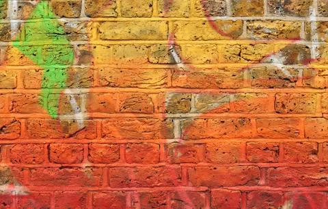 Painted wall Stock Photos