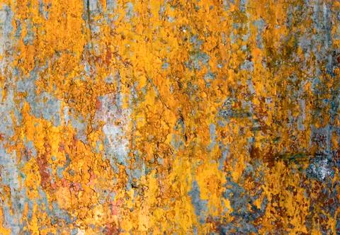 Painted warm yellow surface Foto stock