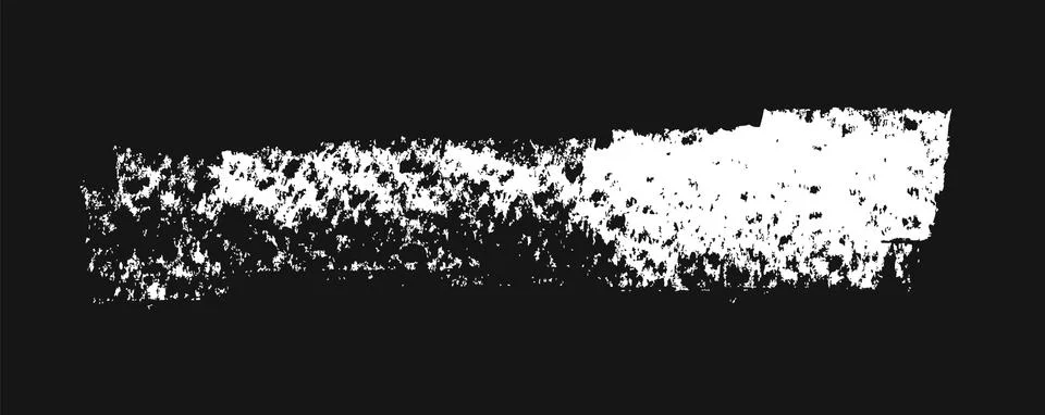 Painted White Brush Stroke. Vector Grunge Brush. Stock Illustration