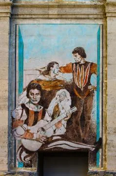 Painted windows Stock Photos