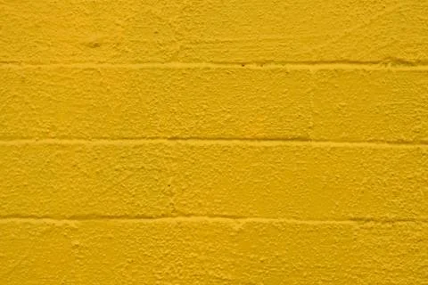 Painted Yellow Brick Wall Stock Photos