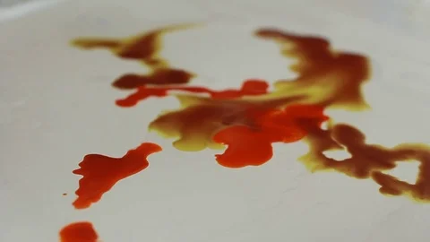 Painter In Art Studio ink and Paint Brushes Stock Footage 71967050