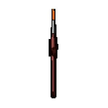 Painter artist paint brush pixel art vector illustration Stock Illustration